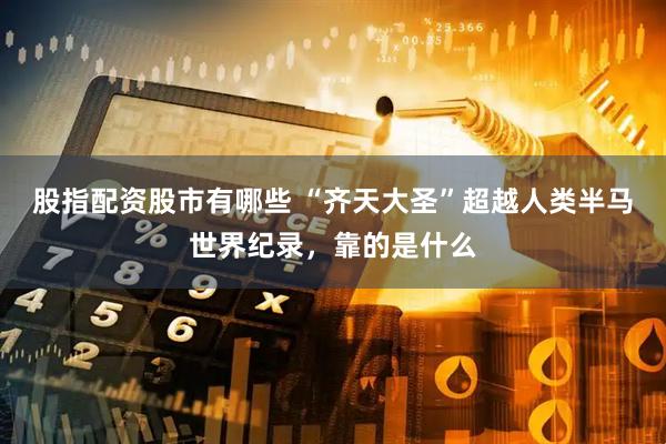 股指配资股市有哪些 “齐天大圣”超越人类半马世界纪录，靠的是什么